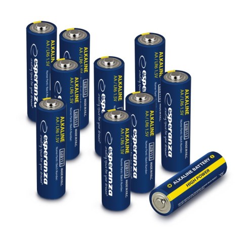 EZB112 Esperanza baterie alkaliczne aa 10szt zgrzewka zawieszana EZB112 Esperanza baterie alkaliczne aa 10szt zgrzewka zawieszana