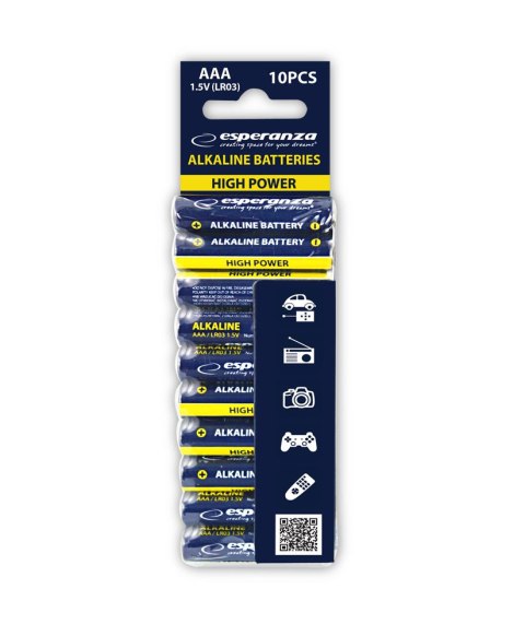 EZB113 Esperanza baterie alkaliczne aaa 10szt zgrzewka zawieszana EZB113 Esperanza baterie alkaliczne aaa 10szt zgrzewka zawieszana