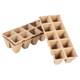 Rozsadniki torfowe małe (2x5 otworów) 22 x 8.5 x 5.5 cm, 10 szt.