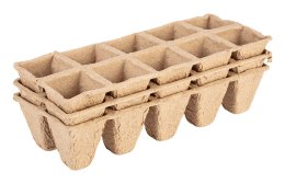 Rozsadniki torfowe małe (2x5 otworów) 22 x 8.5 x 5.5 cm, 10 szt.
