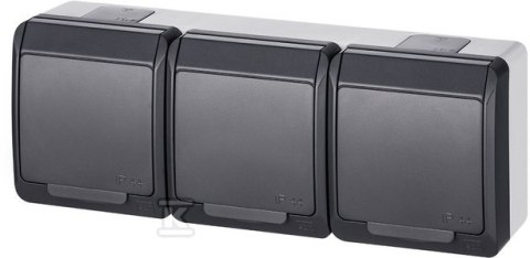 GN.3X2P+Z N/T IP44 ANTRACYT HERMES
