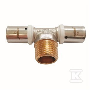 TRÓJNIK ZAPRASOWYWANY GZ 20MM X 3/4" TRÓJNIK ZAPRASOWYWANY GZ 20MM X 3/4"