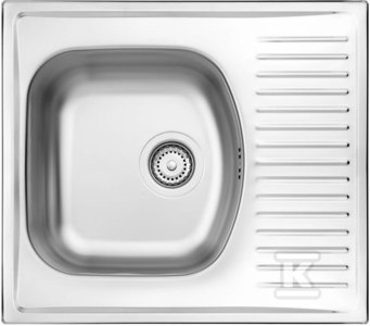 ZLEW.TECHNO DEKOR 1K Z/KO 58X51X15 3,5+O ZLEW.TECHNO DEKOR 1K Z/KO 58X51X15 3,5+O