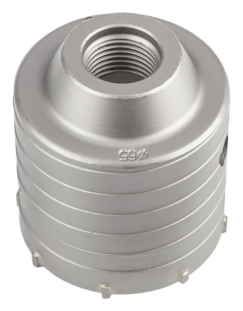 Otwornica widiowa 65 mm z adapterem SDS+ oraz wiertłem pilotującym Otwornica widiowa 65 mm z adapterem SDS+ oraz wiertłem pilotującym
