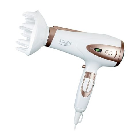 AD 2248 white Suszarka 2200w ion + dyfuzor AD 2248 white Suszarka 2200w ion + dyfuzor