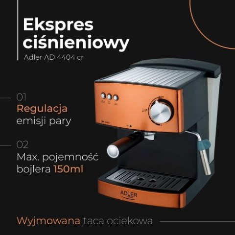 AD 4404 copper Ekspres ciśnieniowy AD 4404 copper Ekspres ciśnieniowy