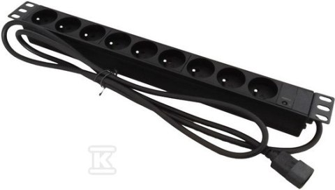 LISTWA ZASIL. 19" 9 X CEE 7/5 IEC320 C14 LISTWA ZASIL. 19" 9 X CEE 7/5 IEC320 C14
