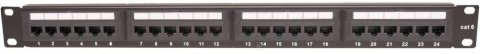 PANEL KATEGORII 6 UTP 19" 1U, 24XRJ45 PANEL KATEGORII 6 UTP 19" 1U, 24XRJ45