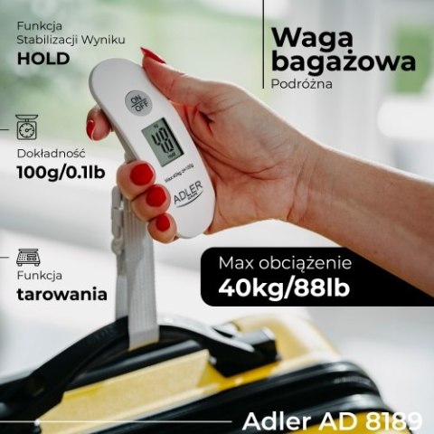 AD 8189 Waga bagażowa - podróżna AD 8189 Waga bagażowa - podróżna