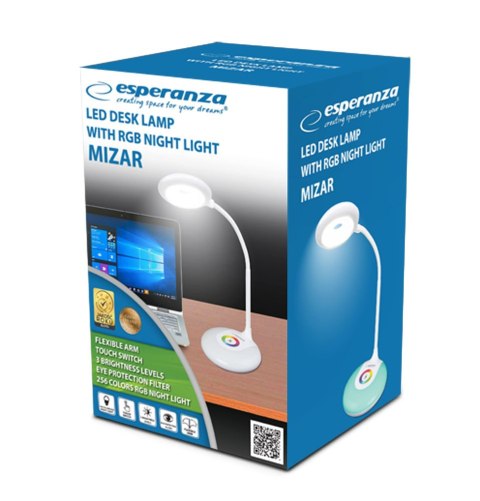 ELD117 Esperanza lampka biurkowa led z nocnym oświetleniem rgb mizar ELD117 Esperanza lampka biurkowa led z nocnym oświetleniem rgb mizar