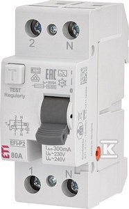 EFI-P2 A 80/0.3 WYŁ.RÓŻNIC-PRĄD. EFI-P2 A 80/0.3 WYŁ.RÓŻNIC-PRĄD.