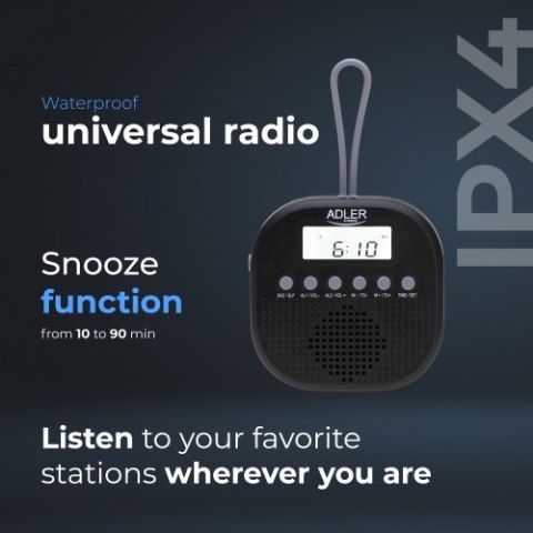 AD 1912 Radio fm wodoodporne - ipx4 AD 1912 Radio fm wodoodporne - ipx4
