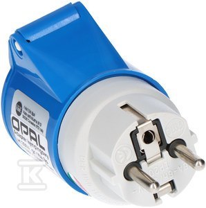 ADAPTER KAMPER WTYK 230V+1XGN.16/3 OPAL ADAPTER KAMPER WTYK 230V+1XGN.16/3 OPAL
