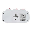 ELK307W Esperanza rozgałęźnik elektr. 3 gn. wł. biały