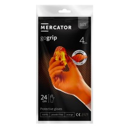 Rękawice nitrylowe mercator gogrip pomarańczowe 4 szt. rozmiar xl