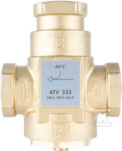ZAWÓR TEMP.ATV 333,DN25,RP1",KVS9,45 C ZAWÓR TEMP.ATV 333,DN25,RP1",KVS9,45 C