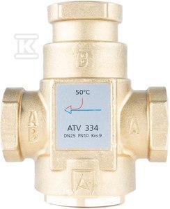 ZAWÓR TEMP.ATV 334,DN25,RP1",KVS9,50 C ZAWÓR TEMP.ATV 334,DN25,RP1",KVS9,50 C
