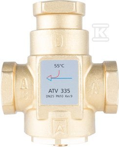 ZAWÓR TEMP.ATV 335,DN25,RP1",KVS9,55 C ZAWÓR TEMP.ATV 335,DN25,RP1",KVS9,55 C