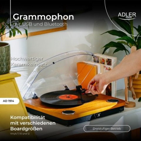 AD 1914 Wood Gramofon z usb i bluetooth AD 1914 Wood Gramofon z usb i bluetooth