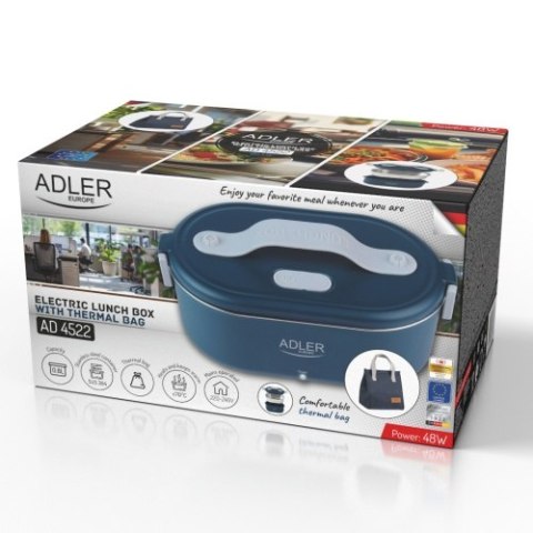 AD 4522 blue Pojemnik na żywność z torbą termiczną 5l AD 4522 blue Pojemnik na żywność z torbą termiczną 5l