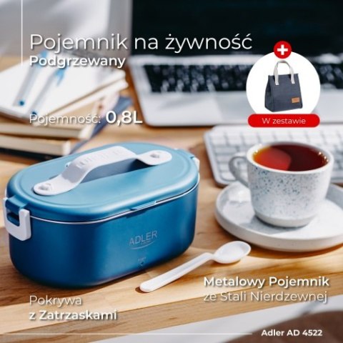 AD 4522 blue Pojemnik na żywność z torbą termiczną 5l AD 4522 blue Pojemnik na żywność z torbą termiczną 5l