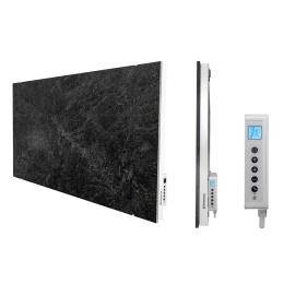 1000W Ceramiczne panele grzewcze WIFI - DEKORACYJNE szary marmur