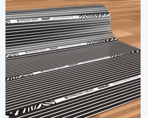 FOLIA GRZEWCZA 140W/m2 DREAM HEAT ZEBRA 25cm szeroka na mb