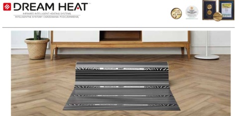 FOLIA GRZEWCZA 140W/m2 DREAM HEAT ZEBRA 25cm szeroka na mb