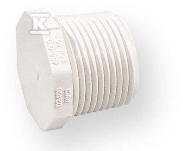 KOREK Z GWINTEM WKRĘTNY GZ PVC 1/2 KOREK Z GWINTEM WKRĘTNY GZ PVC 1/2