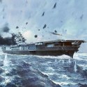 Model plastikowy yorktown cv-5 battle of midaway 1/700