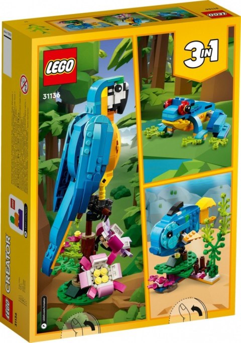 Klocki creator 31136 egzotyczna papuga Klocki creator 31136 egzotyczna papuga