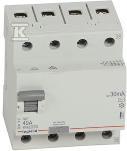 WYŁ.RP. 40A 30MA AC 4P RX3 WYŁ.RP. 40A 30MA AC 4P RX3