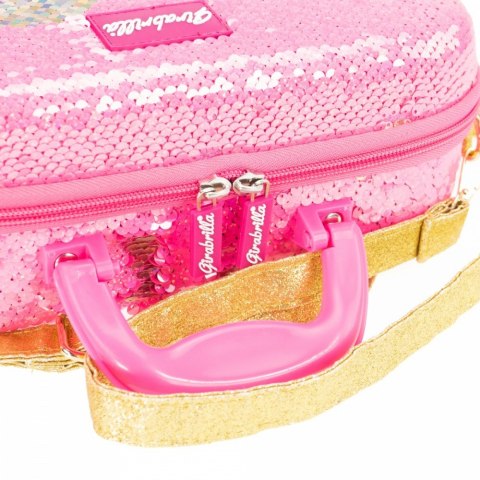 Walizka make up girabrilla różowa ze złotym Walizka make up girabrilla różowa ze złotym