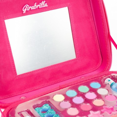 Walizka make up girabrilla różowa ze złotym Walizka make up girabrilla różowa ze złotym