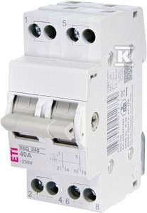 PRZEŁ.SIEĆ-AGREGAT I-O-II 40A 2-BIEG.