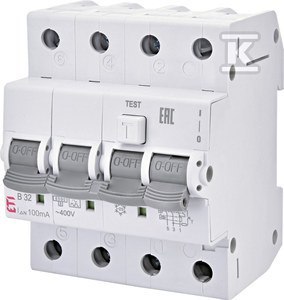 WYŁĄCZNIK KZS-4M 3P+N AC C32/0.03