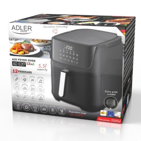 AD 6317 Frytkownica beztłuszczowa - 12 programów 5,5 l - air fryer AD 6317 Frytkownica beztłuszczowa - 12 programów 5,5 l - air fryer