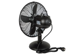 44-658# Wentylator stołowy 30cm czarny metalowy