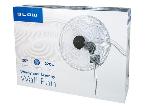 44-659# Wentylator ścienny 50cm 220w srebrny cyrkulator 44-659# Wentylator ścienny 50cm 220w srebrny cyrkulator