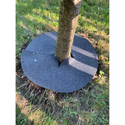Zestaw krążków antychwastowych 3 szt., Bertoni - 40 cm, szary Zestaw krążków antychwastowych 3 szt., Bertoni - 40 cm, szary