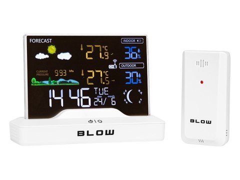 50-387# Stacja pogodowa bezprzewodowa blow ws104 biała"