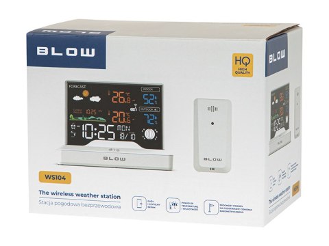 50-387# Stacja pogodowa bezprzewodowa blow ws104 biała" 50-387# Stacja pogodowa bezprzewodowa blow ws104 biała"
