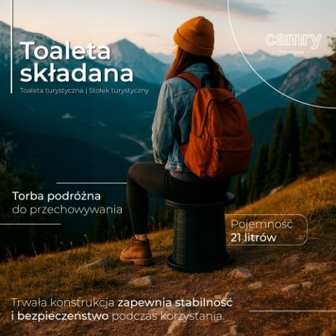 CR 1041 Toaleta składana - przenośna |toaleta turystyczna | stołek turystyczny CR 1041 Toaleta składana - przenośna |toaleta turystyczna | stołek turystyczny