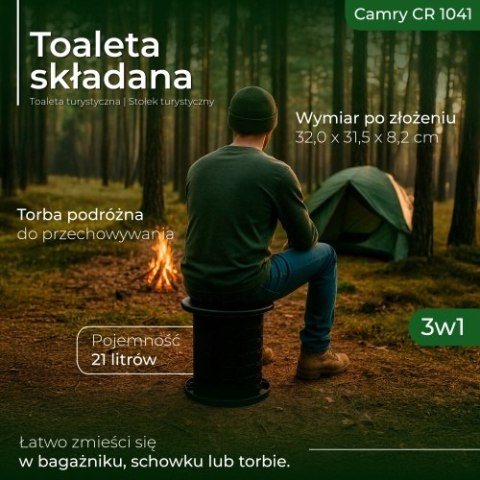 CR 1041 Toaleta składana - przenośna |toaleta turystyczna | stołek turystyczny CR 1041 Toaleta składana - przenośna |toaleta turystyczna | stołek turystyczny