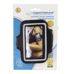 EMA122K-L Esperanza sportowe etui na ramię do smartfonów l czarne