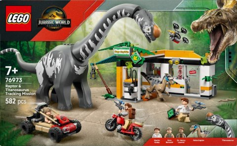 Klocki jurassic world 76973 na tropie tytanozaura i raptora Klocki jurassic world 76973 na tropie tytanozaura i raptora