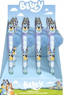Długopis z toperem bluey display 12 sztuk