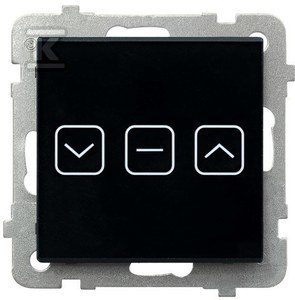 ŁĄCZ.DOTYK.ŻALUZJA CZARNY SZKŁO S.TO