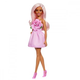 Lalka barbie fashionistas blondynka w różowej sukience