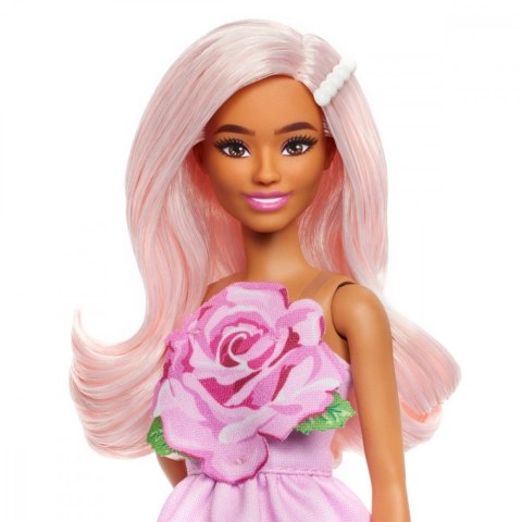 Lalka barbie fashionistas blondynka w różowej sukience Lalka barbie fashionistas blondynka w różowej sukience
